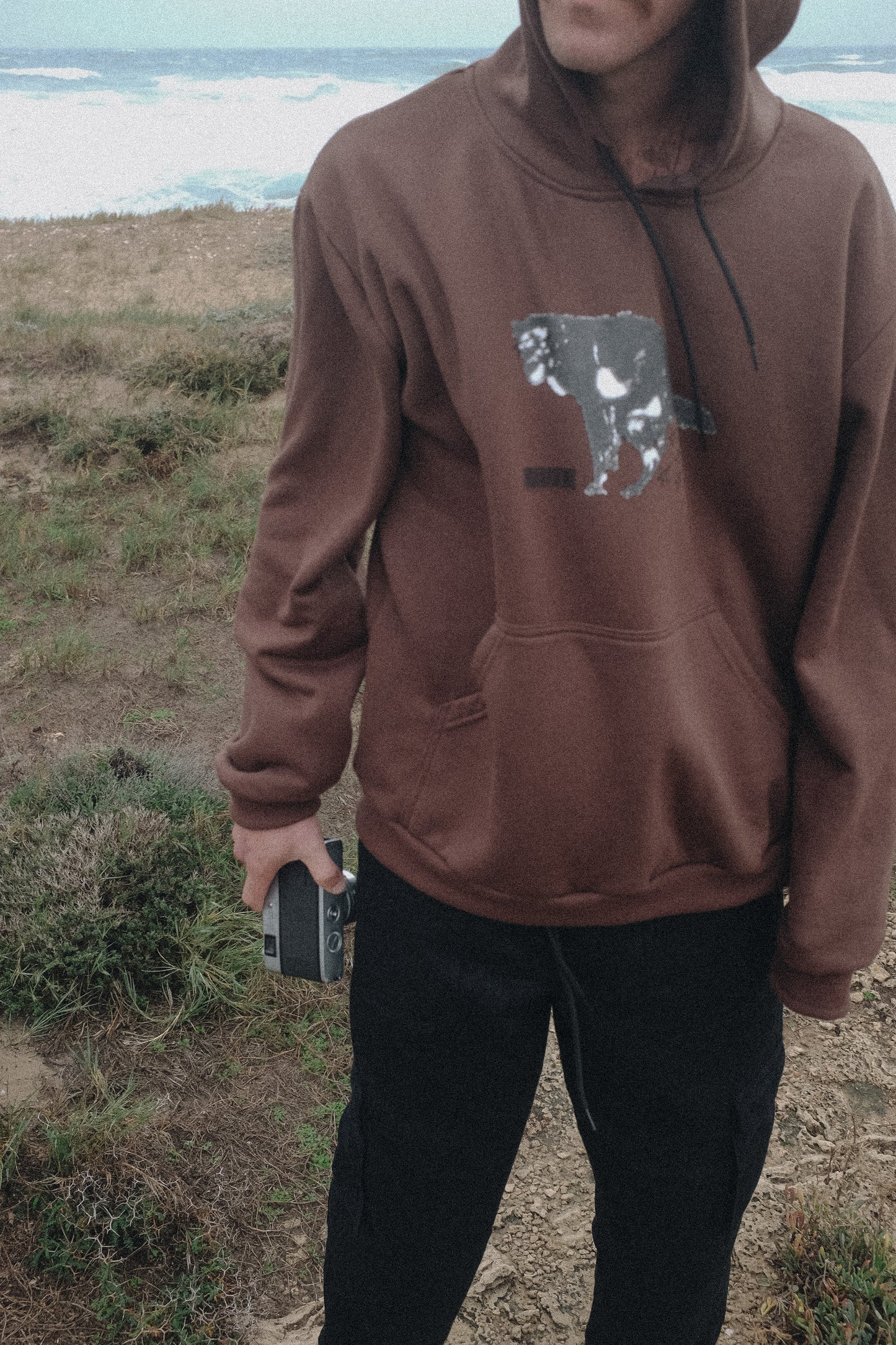 Heavy Discharge Brown Sweatshirt