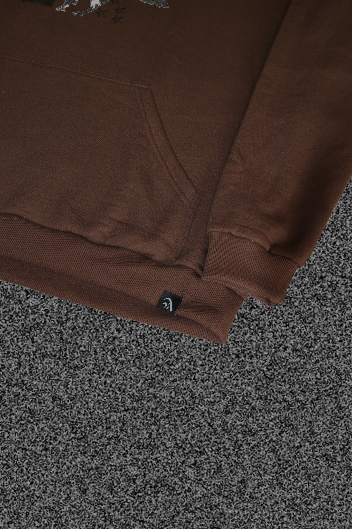 Heavy Discharge Brown Sweatshirt