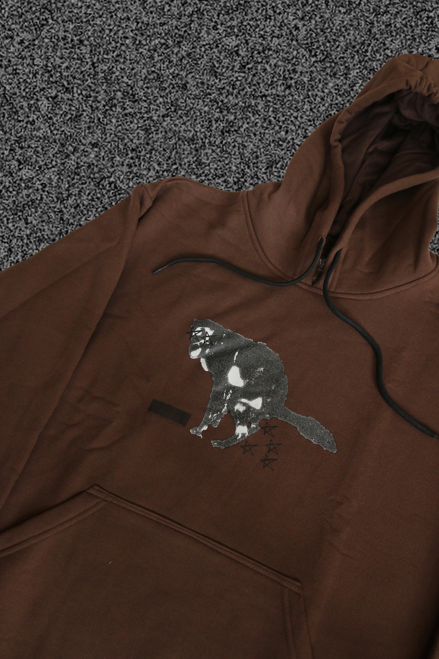 Heavy Discharge Brown Sweatshirt