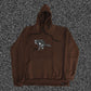 Heavy Discharge Brown Sweatshirt