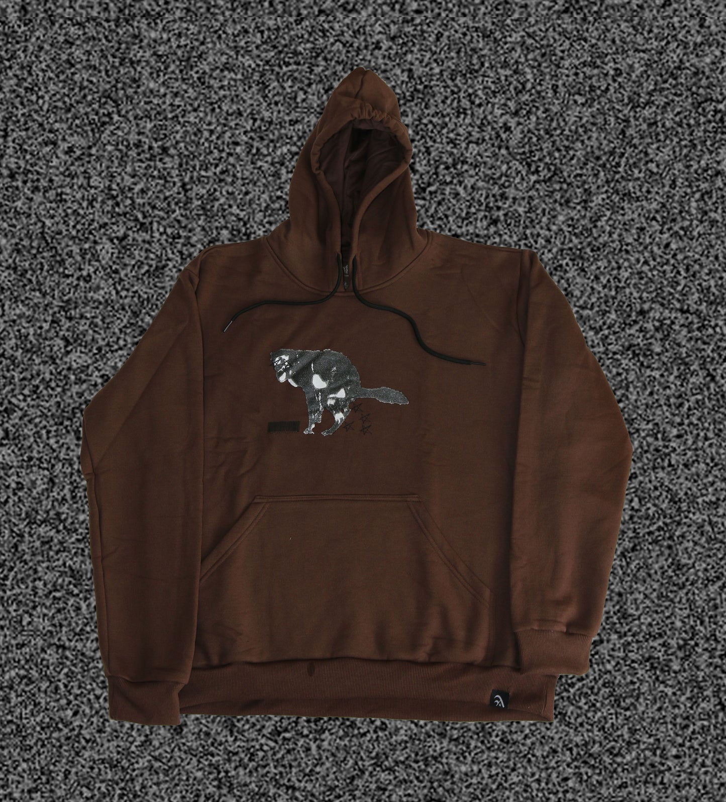 Heavy Discharge Brown Sweatshirt