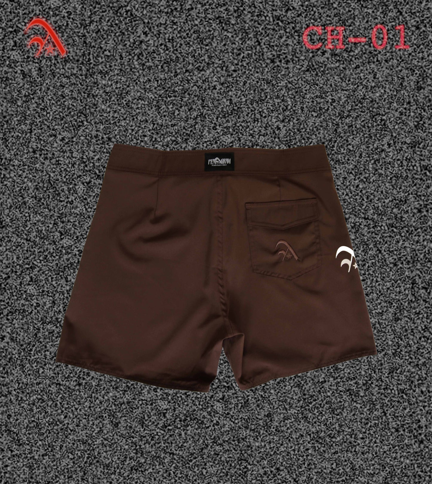 Brown Silk Boardshorts