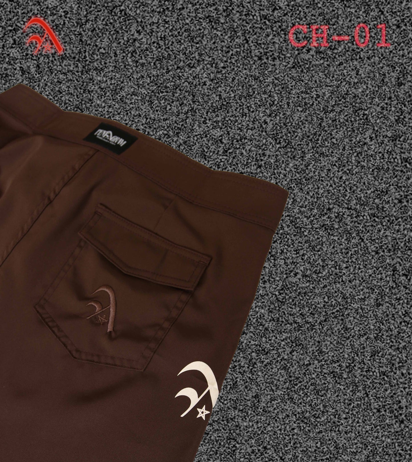 Brown Silk Boardshorts